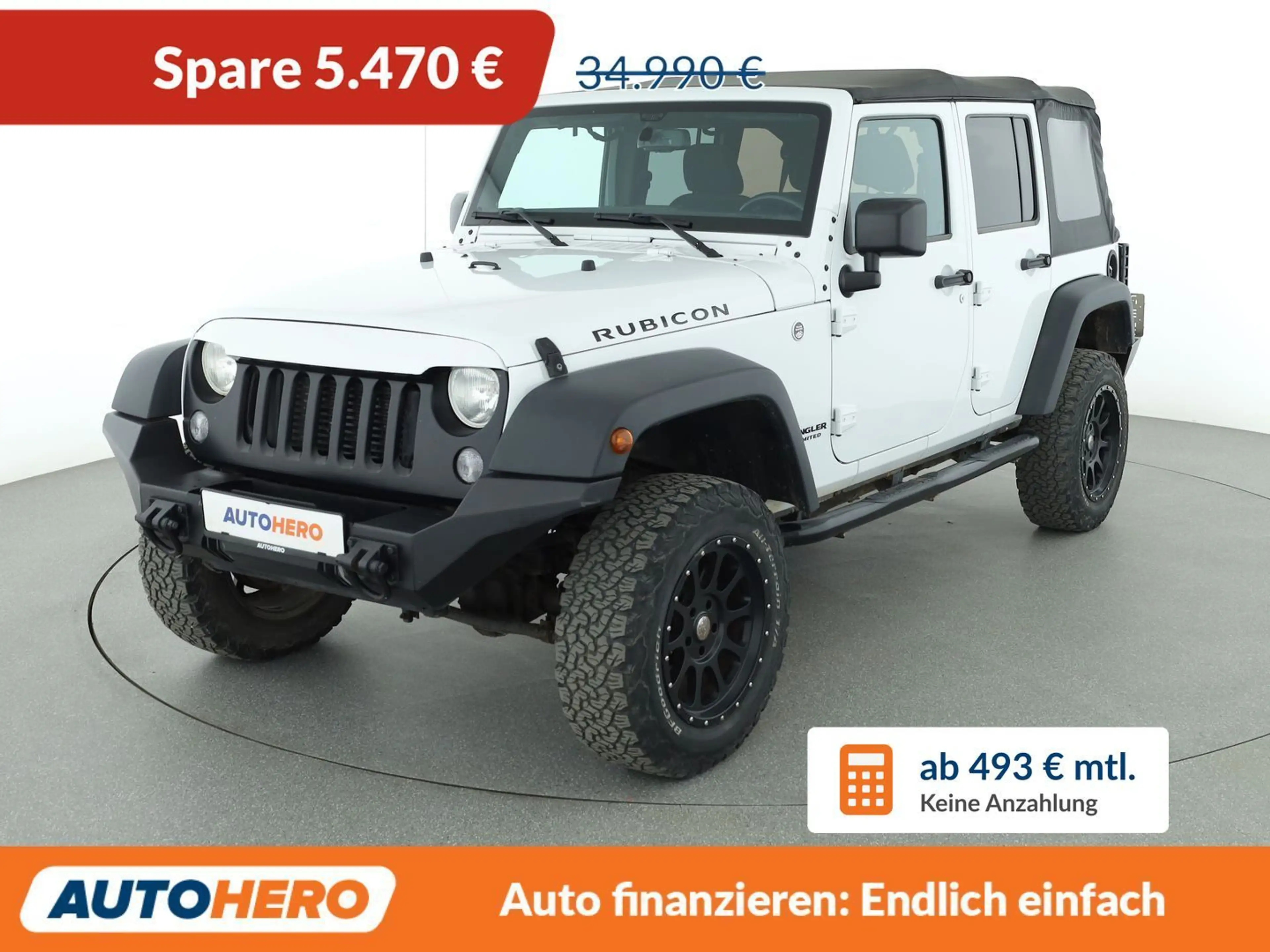 Jeep Wrangler 2.8 CRD Rubicon Aut.*NAVI*TEMPO*SHZ*ALU*KLIMA*