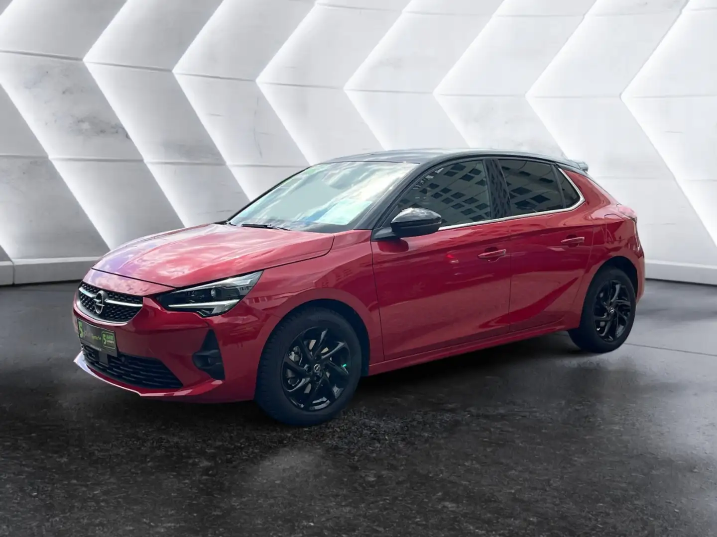 Opel Corsa F 1.2 Turbo Ultimate Matrix AUT Alcant. LM Rood - 2
