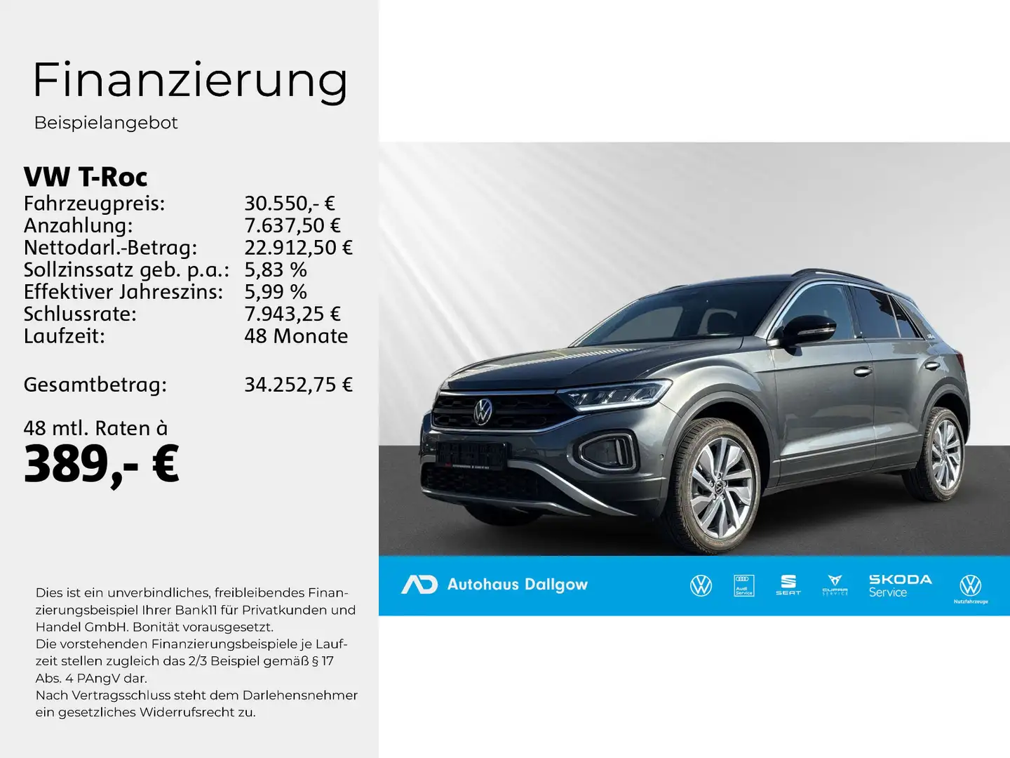 Volkswagen T-Roc VERKAUFT!!! T-Roc 1.5 TSI Goal Grau - 2