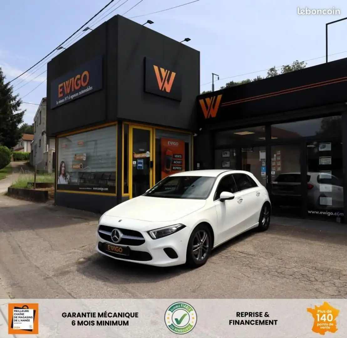Mercedes-Benz A 180 Mercedes 1.5 180 D 115 CH STYLE LINE 7G-DCT BVA %2 Blanc - 1