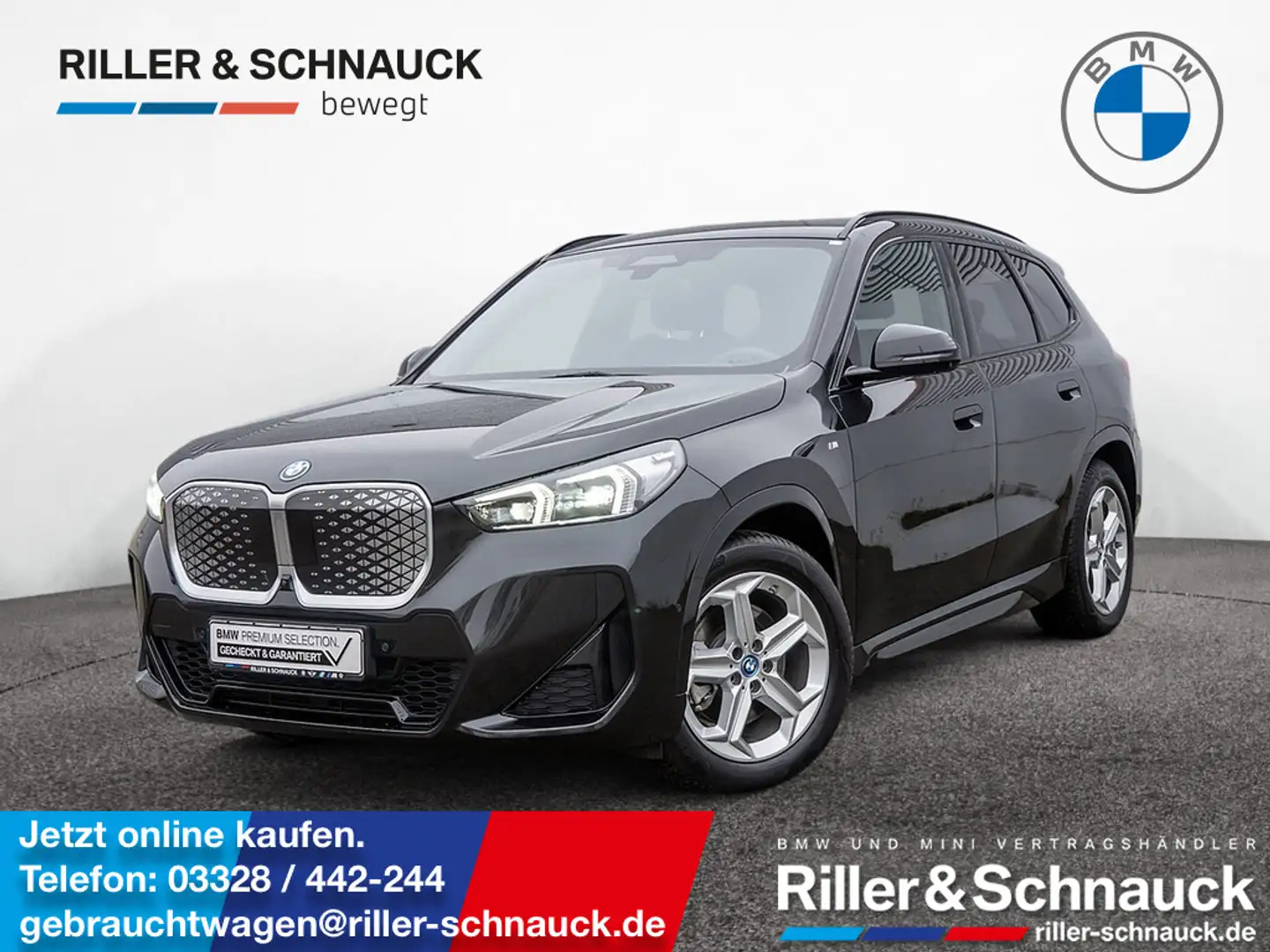 BMW iX1 xDrive 30 M-Sport AHK+PANO+HUD+ACC+360°KA Schwarz - 1
