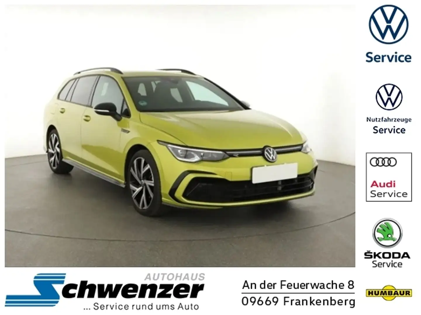 Volkswagen Golf Variant R-Line eTSI LED NAVI ACC SHZ RFK PDC KLIMA ALU Jaune - 1