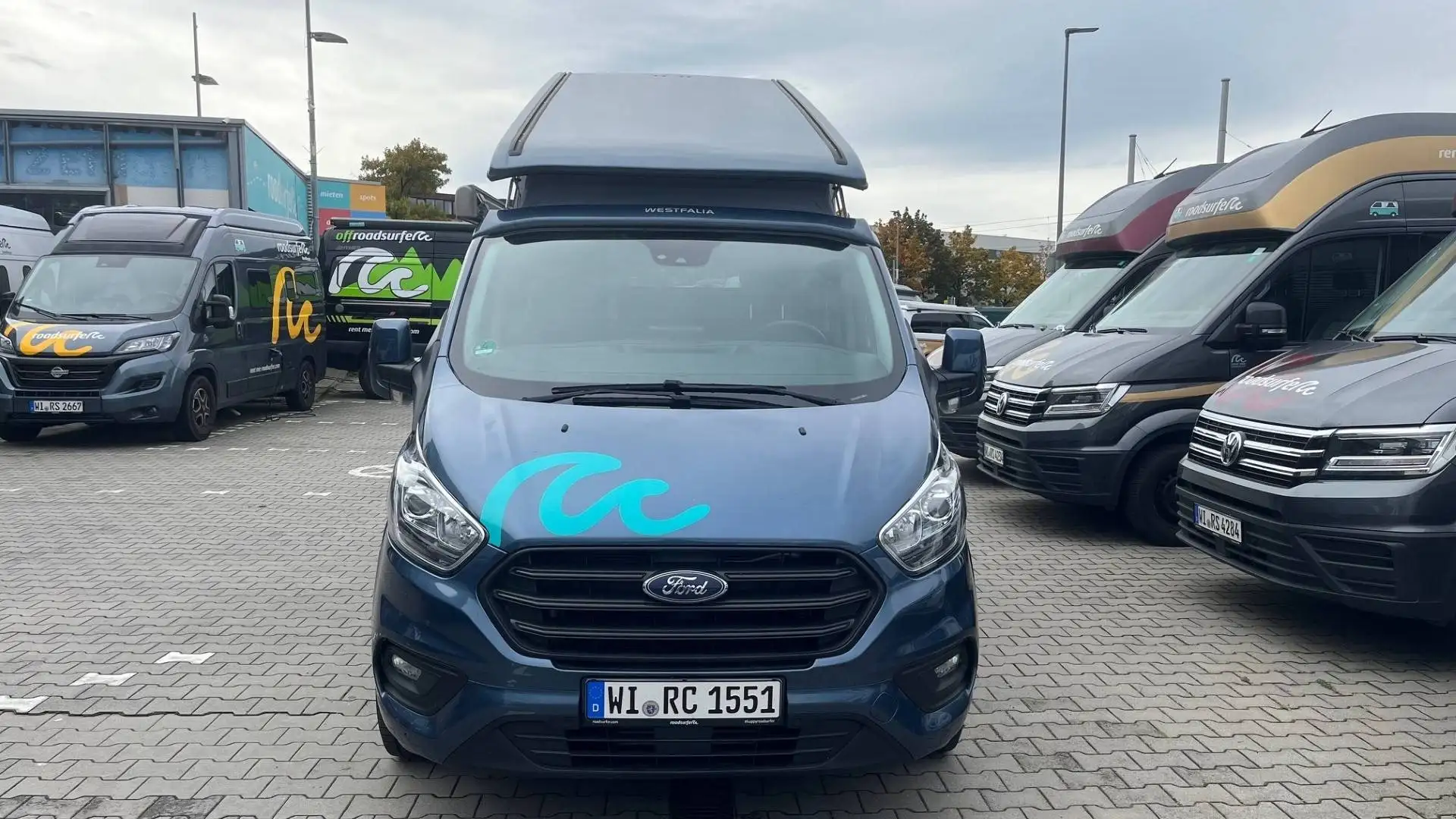 Ford Transit Custom Nugget *Aufst.D *AHK *AUT *Heckküch Blau - 2