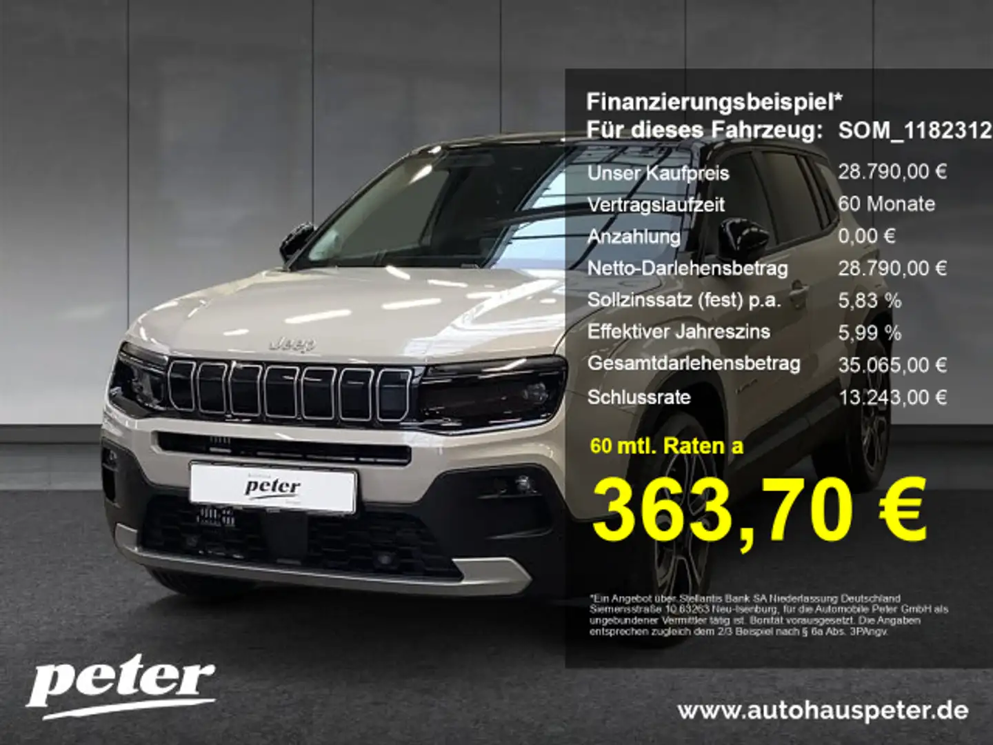 Jeep Avenger Avenger e-Hybrid MY24 Summit 1.2l T3 48V FWD 81kW Grau - 1