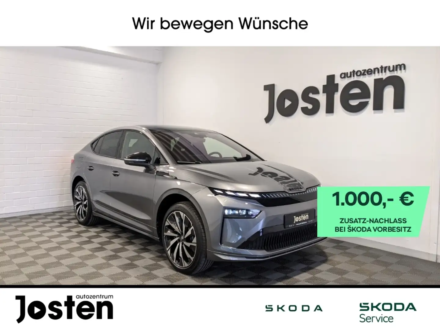 Skoda Enyaq Coupe 60 Sportline Matrix-LED MAXX AHK CantonSound Gris - 1