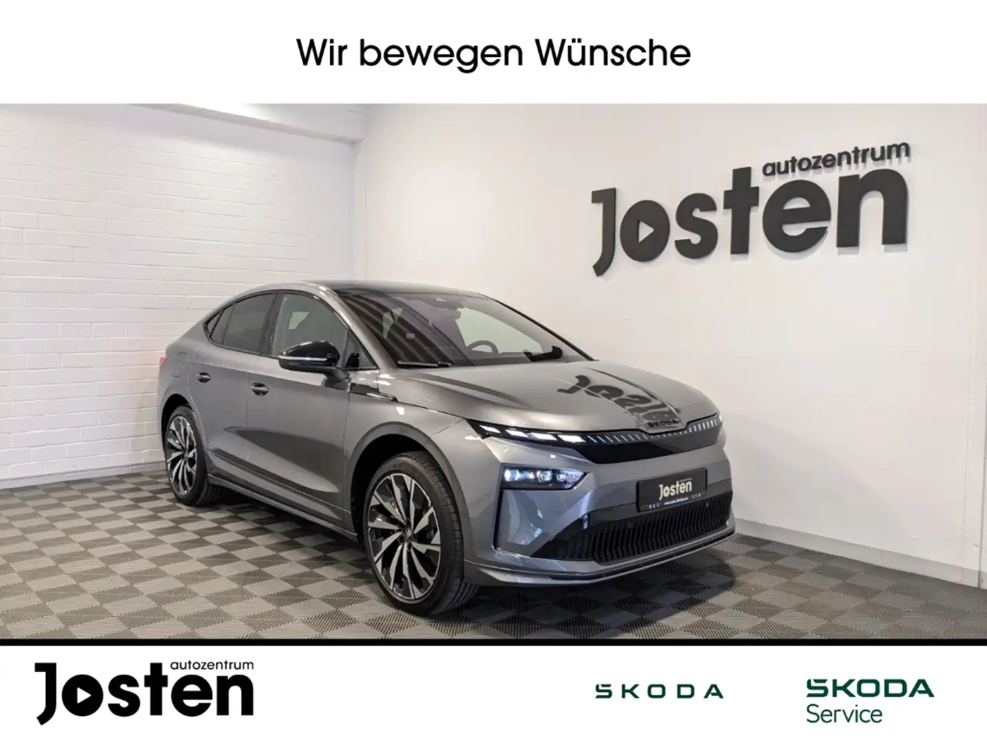 Skoda Enyaq Coupe 60 Sportline Matrix-LED MAXX AHK CantonSound Grijs - 1