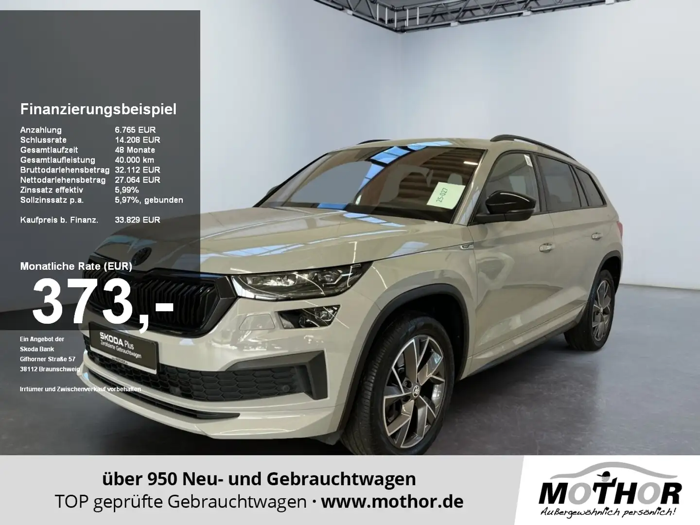 Skoda Kodiaq Sportline 2.0 TDI DSG 4x4 4xSitzheizung LM Grau - 1