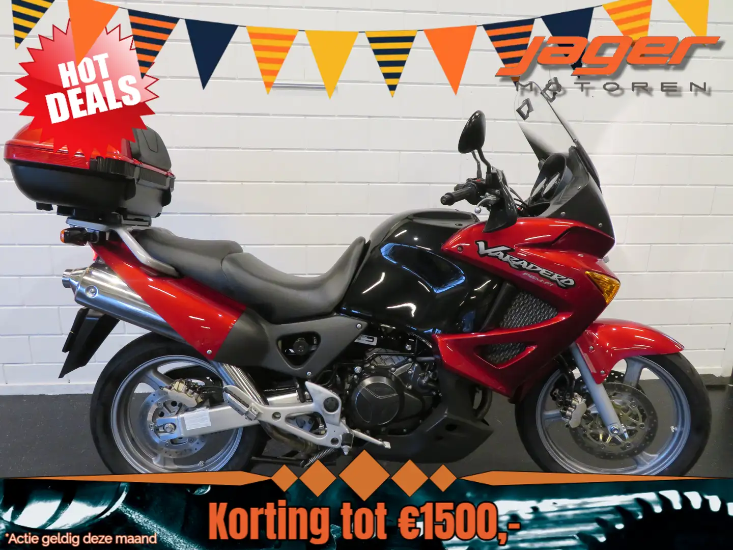 Honda XL 1000 VARADERO TOPCASE PERFECT! Rood - 1