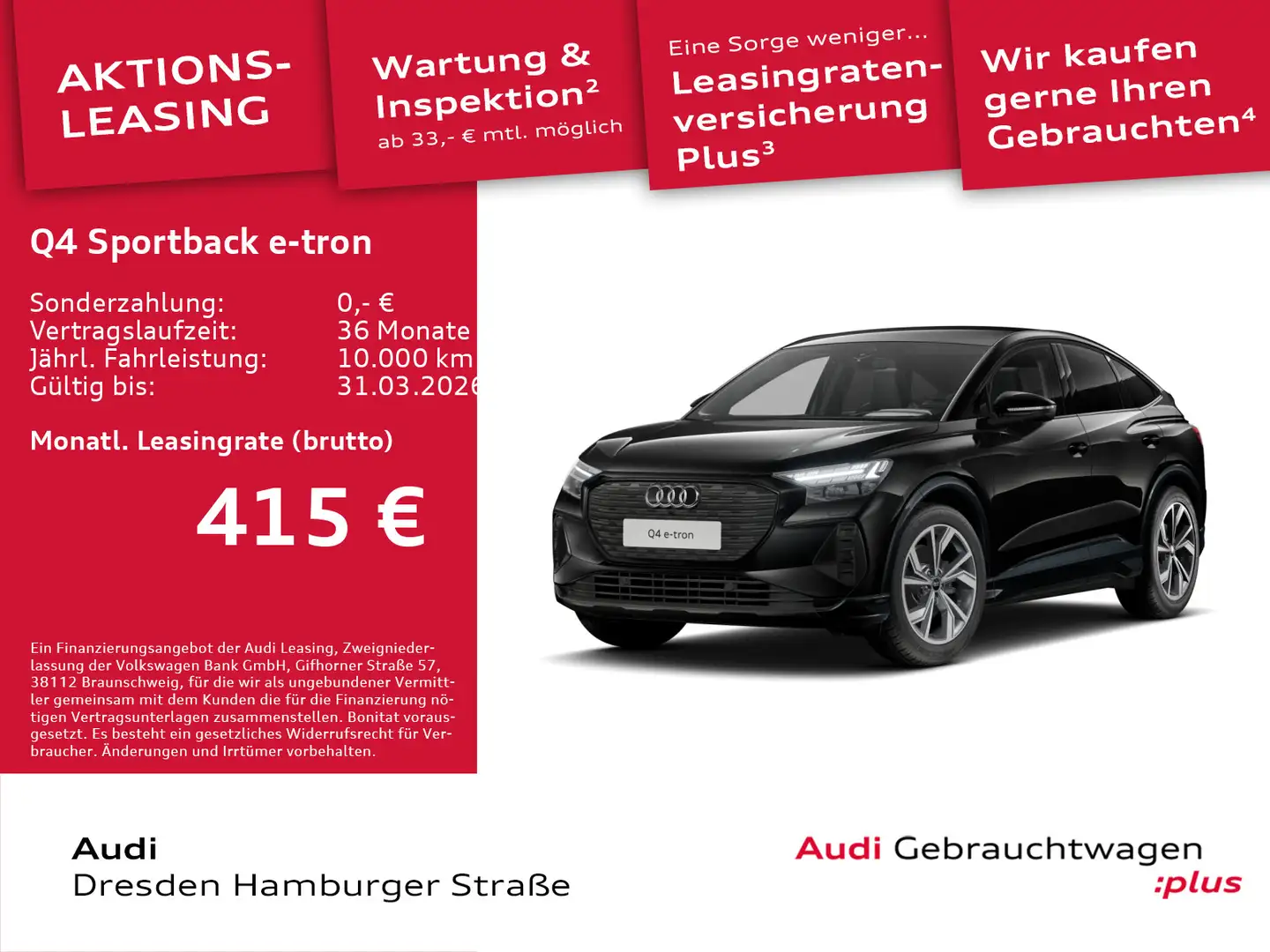 Audi Q4 e-tron 35 125 kW Schwarz - 1