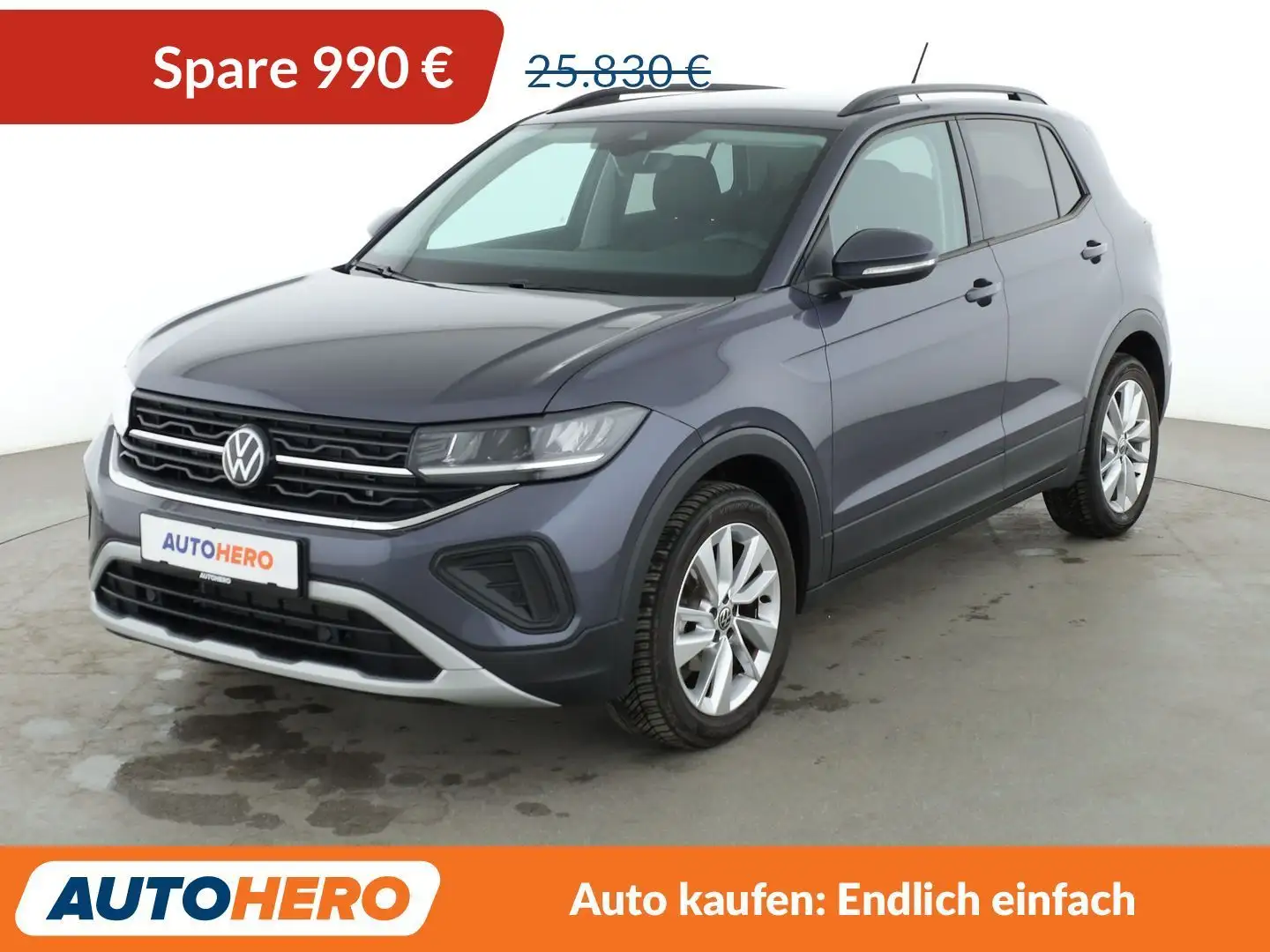 Volkswagen T-Cross 1.0 TSI Life Aut.*LED*ACC*CAM*PDC* Grau - 1