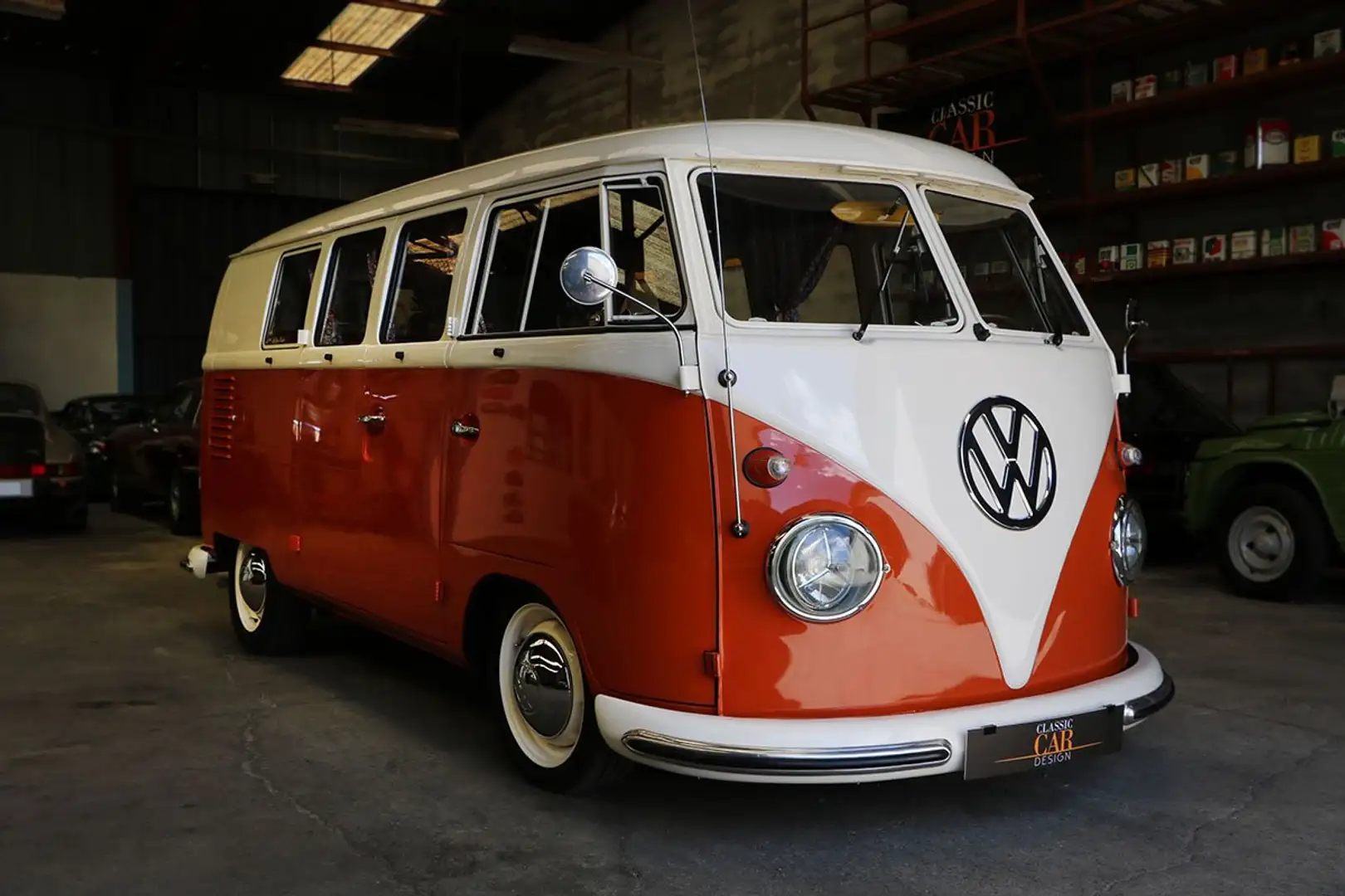 Volkswagen T1 split windows 11 fenêtres Oranj - 1