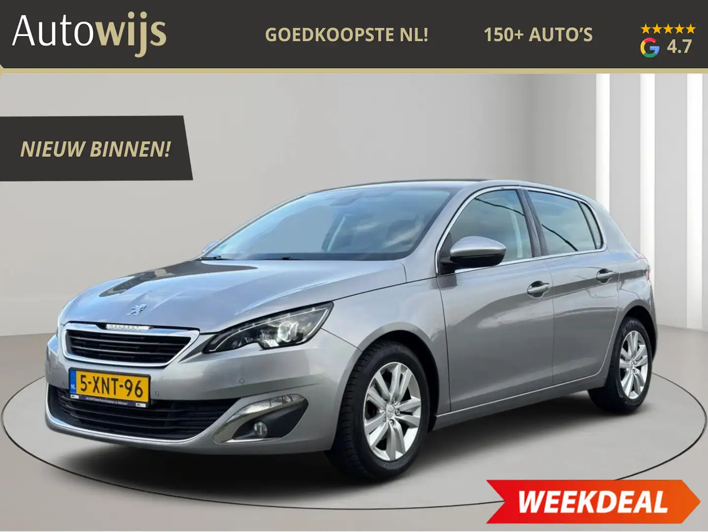 Peugeot 308 1.2 e-THP Allure|AUTOMAAT|LED|NAVI|CRUISE|PDC|GOED Grigio - 1