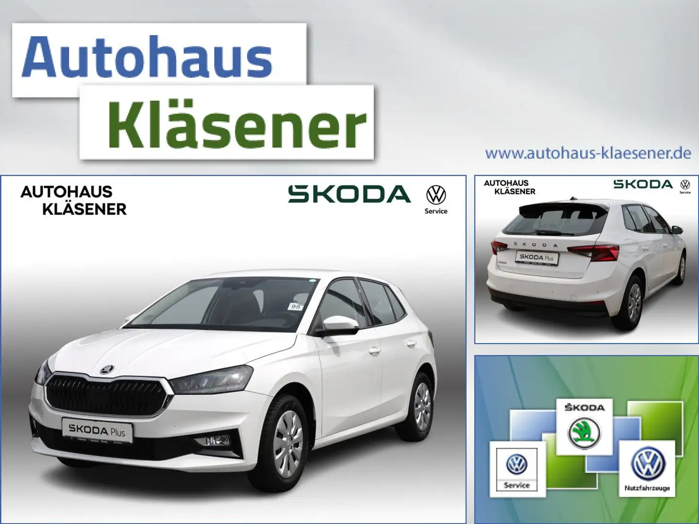 Skoda Fabia Essence 1.0MPI 59KW LED PDC VZE DIGITALCOC Weiß - 1