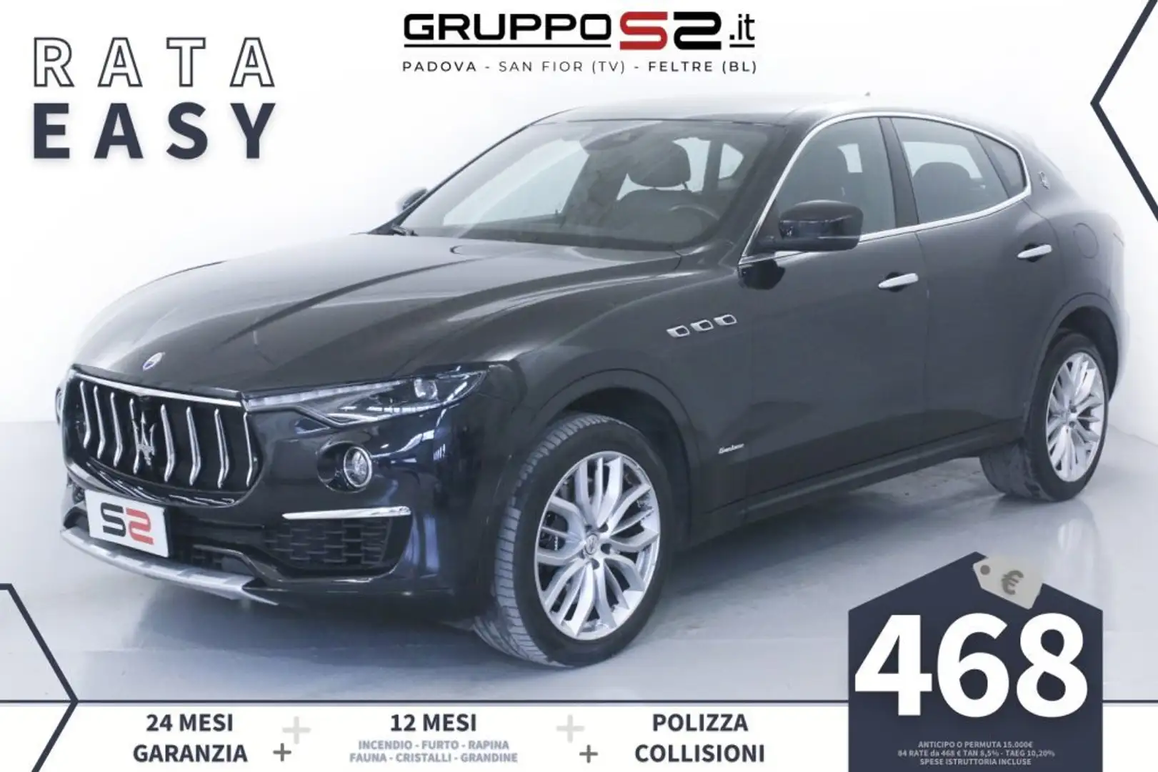 Maserati Levante V6 Diesel AWD Granlusso/SEDILI PELLE VENTILATI Fekete - 1