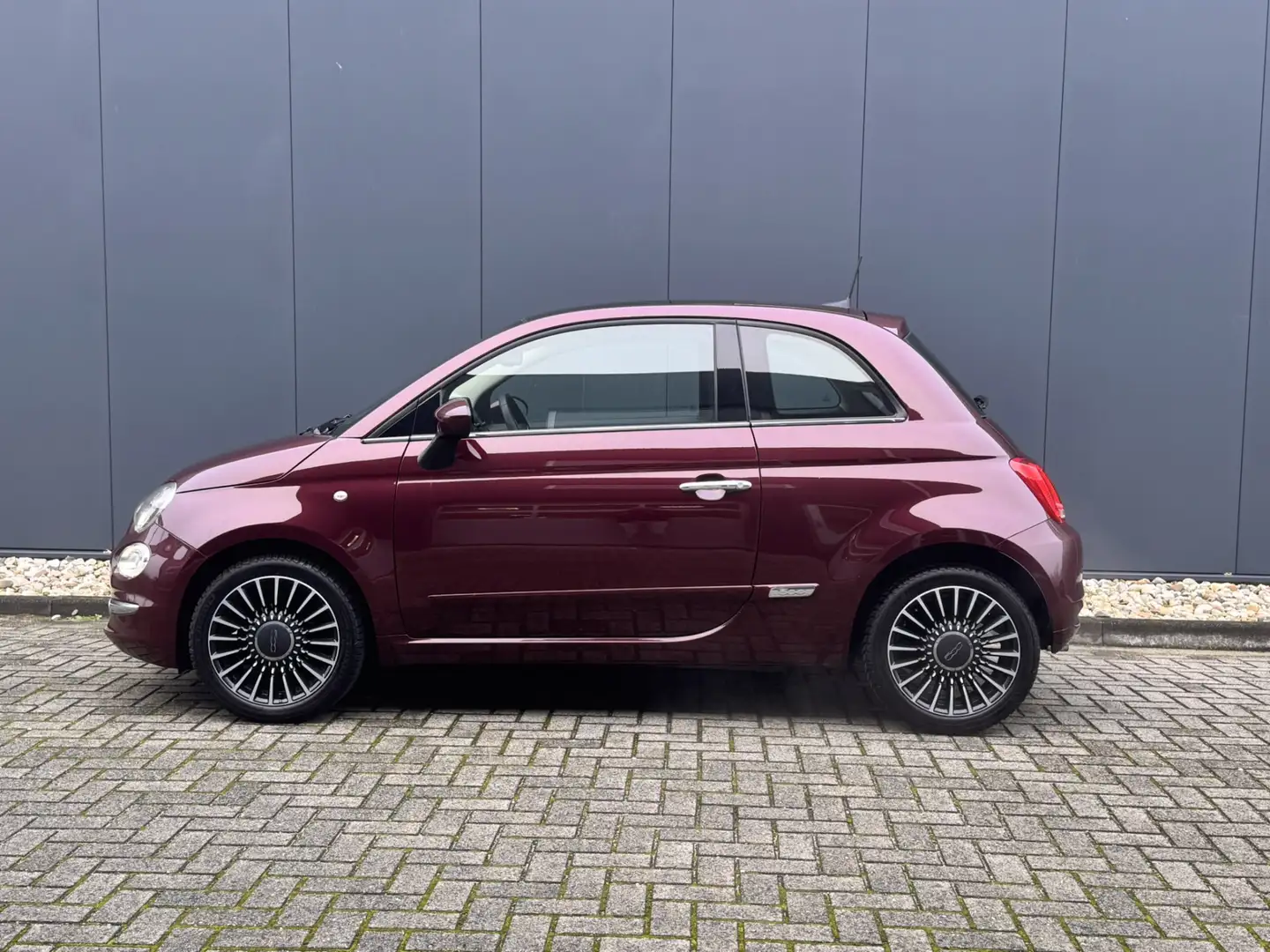 Fiat 500 0.9 TwinAir Turbo Lounge | Navigatie | Panorama | Rot - 2