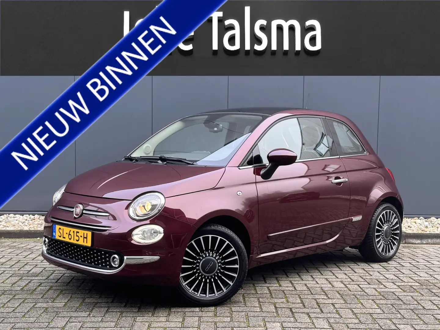 Fiat 500 0.9 TwinAir Turbo Lounge | Navigatie | Panorama | Rot - 1