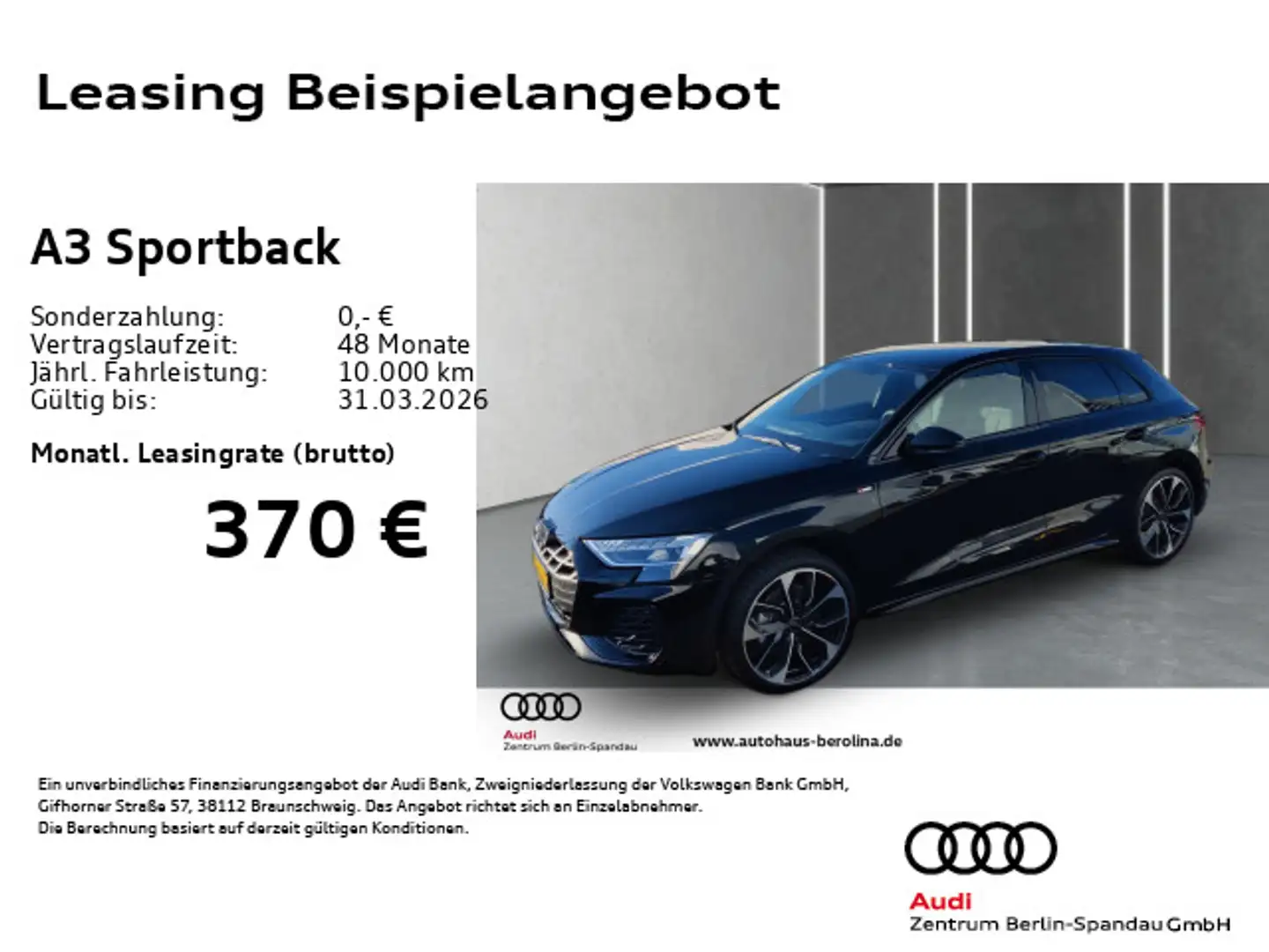 Audi A3 35 TFSI S line S tronic *SONOS*ACC* Schwarz - 1