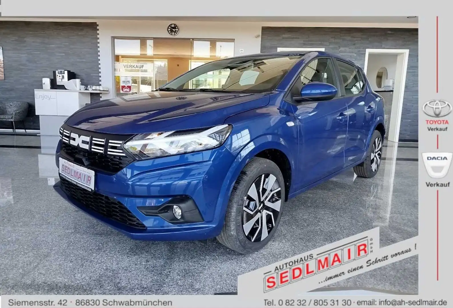 Dacia Sandero TCe 90 Expression SHZ/NAVI/KLIMAAUTOMATIK Blauw - 1