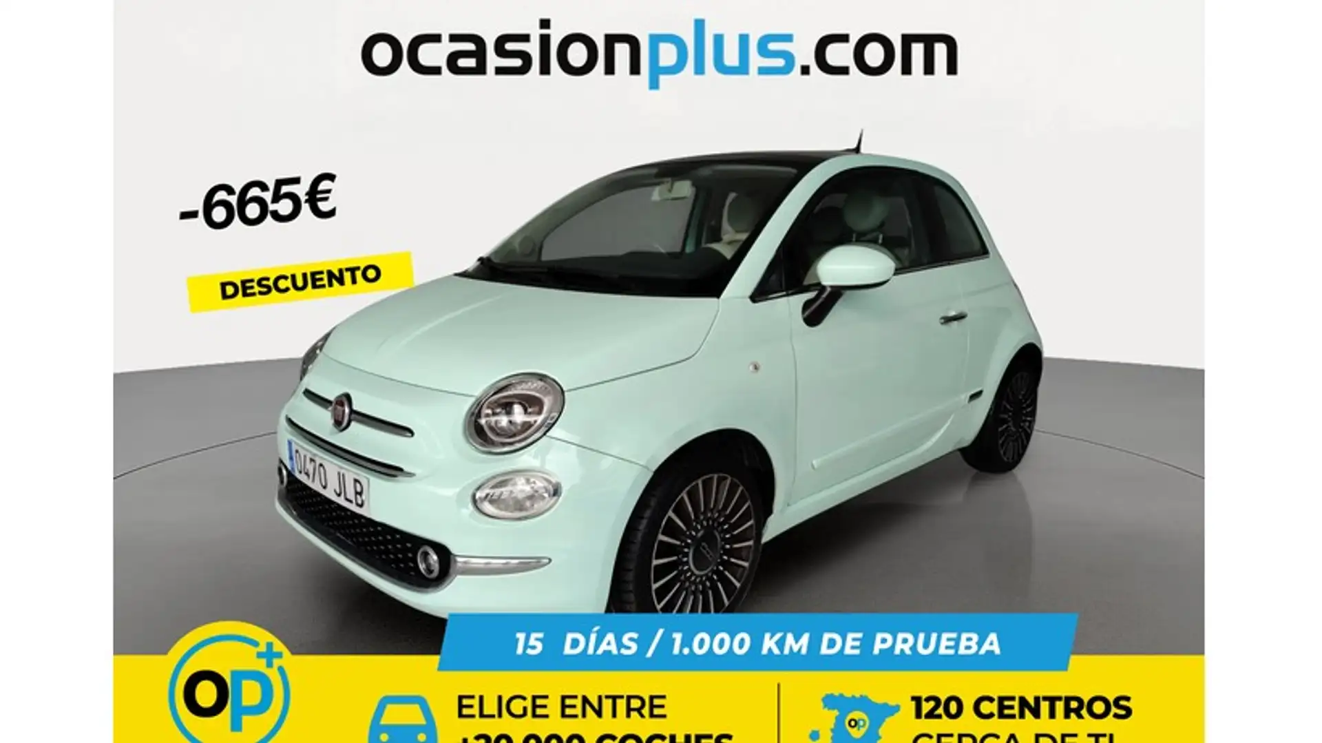 Fiat 500 1.2 Lounge Verde - 1