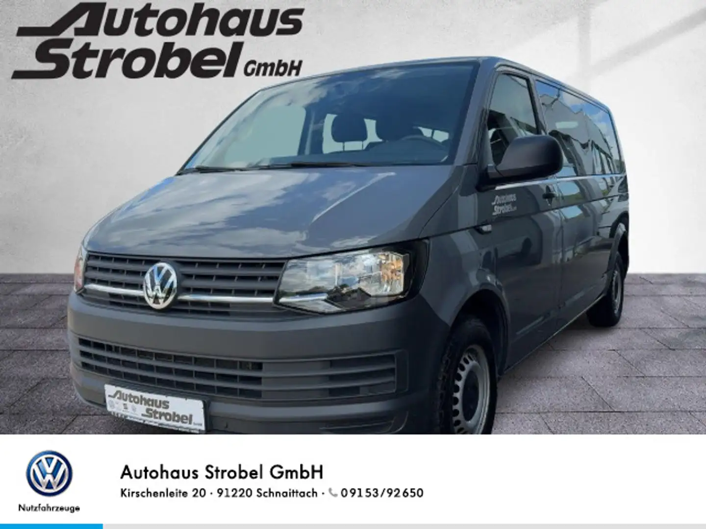 Volkswagen T6 Kombi 2.0 TDI 9-Sitze Navi Klima Bluet. Parkp Gris - 1