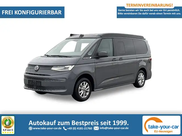 Volkswagen T7 California Beach Camper KÜCHE+LED+PDC+5 SITZER+AUFSTELLDAC...