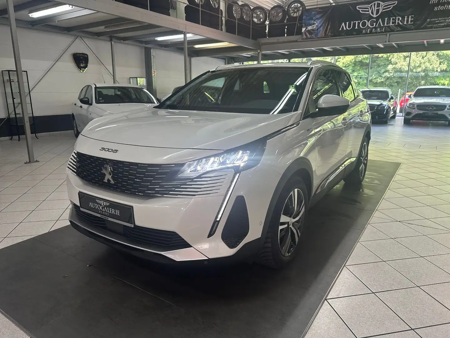 Peugeot 3008 Hybrid 225 Allure Pack*AUT*NAV*LED*T-LEDER* Weiß - 1