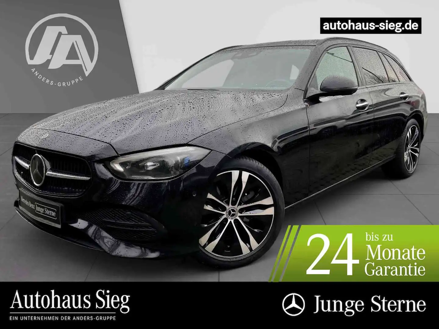 Mercedes-Benz C 220 d T Avantgarde+DIGITAL+Pano+Distr+AHK+360° Schwarz - 1