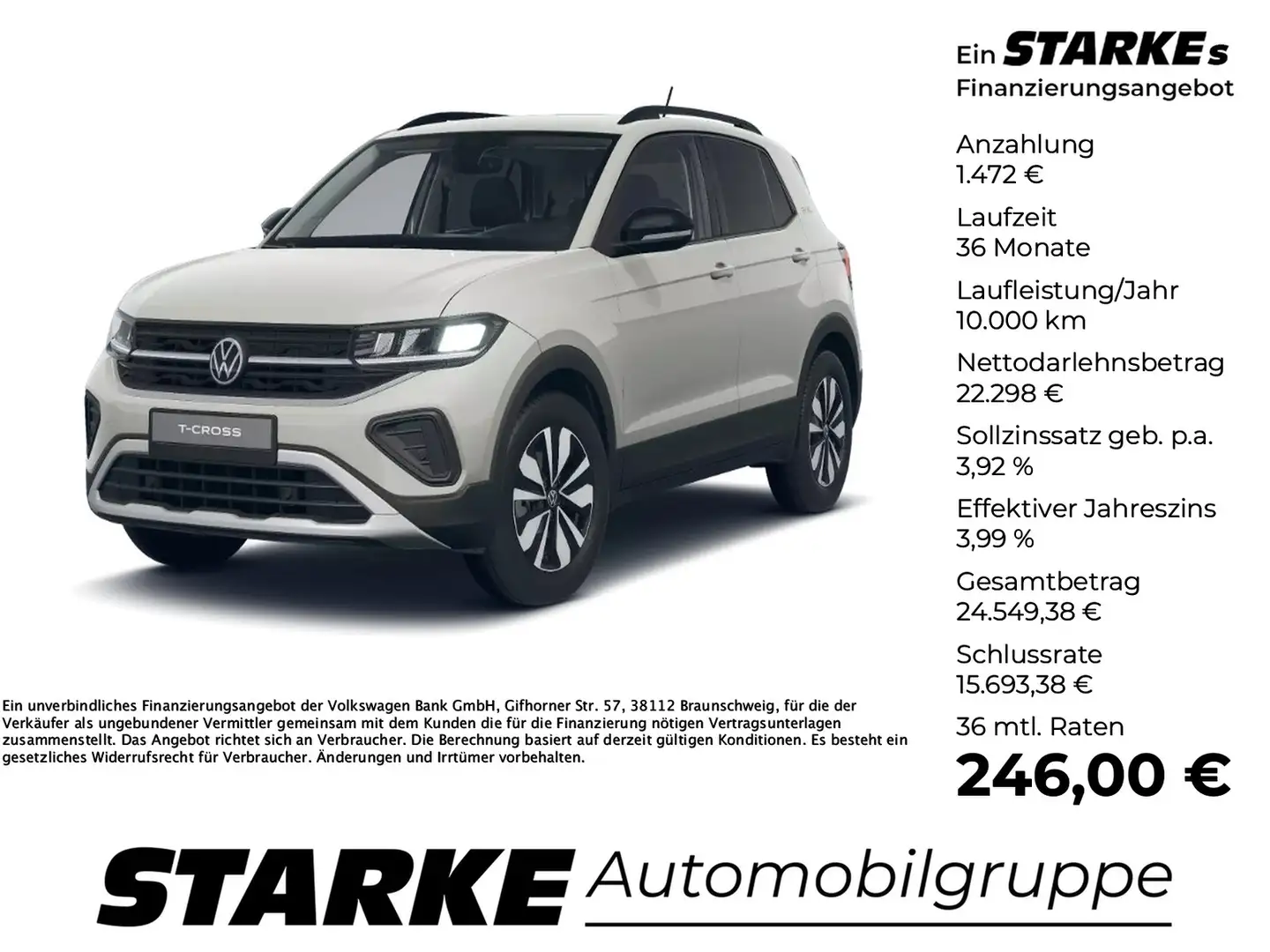 Volkswagen T-Cross 1.0 TSI Goal Grau - 1