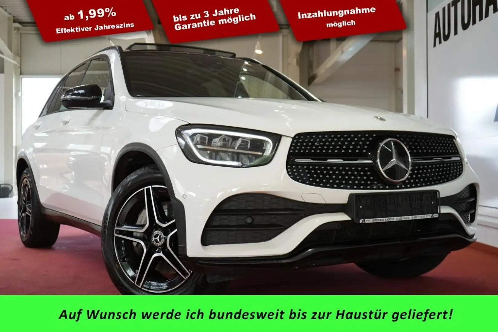 Mercedes-Benz GLC 400 d 4Matic AMG Line*LED*Navi*Kamera*Pano* Blanc - 1