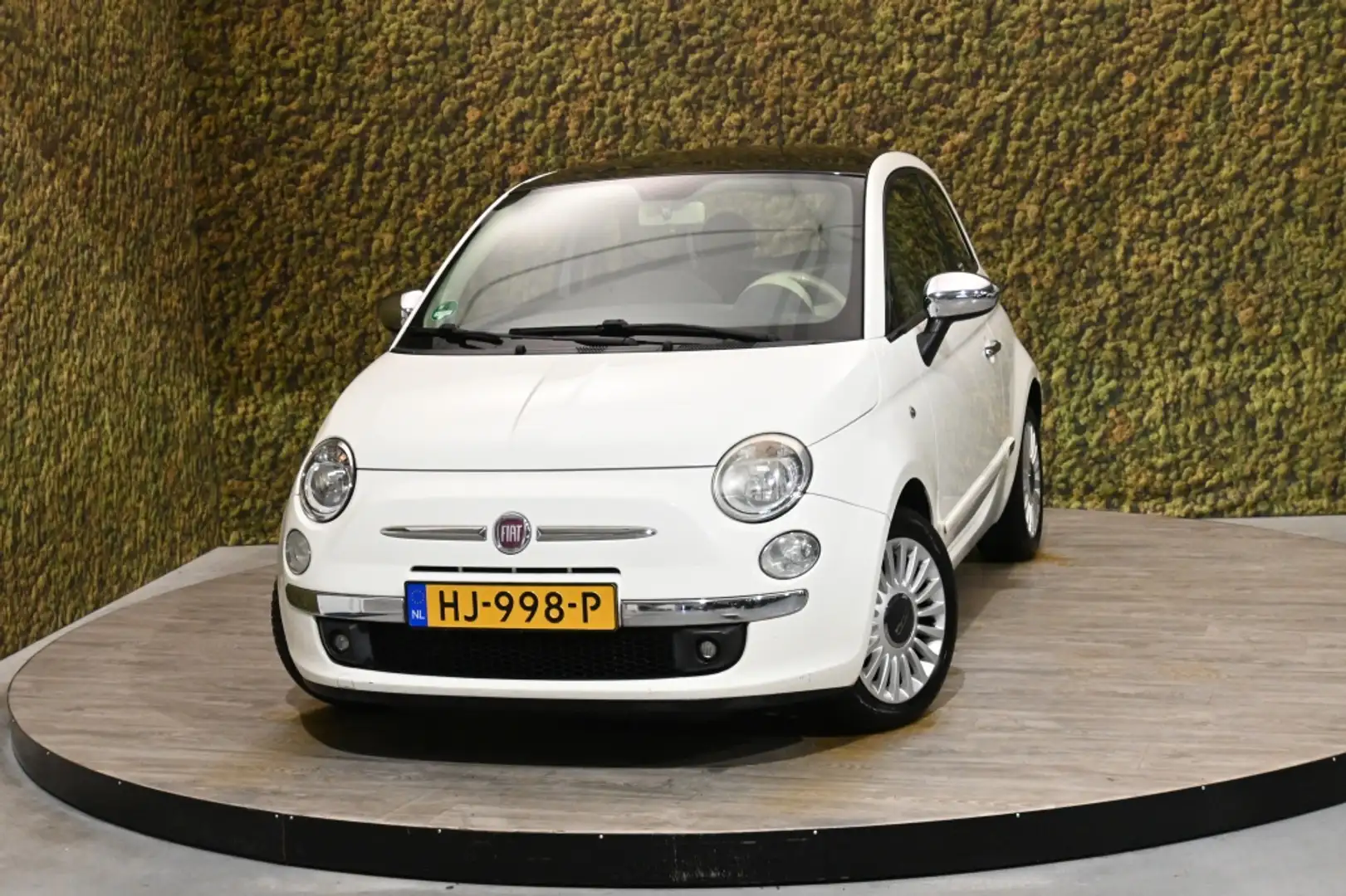 Fiat 500 1.2 Lounge | Schuif/kanteldak | Airco Weiß - 1