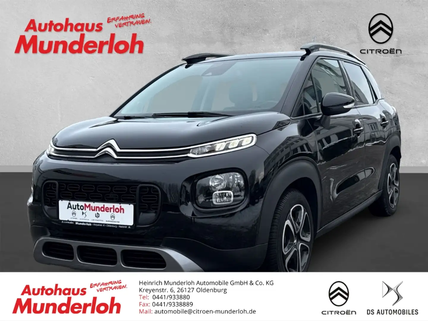 Citroen C3 Aircross PT 82 Shine KLIMA CITY-PAKET SICHERHEITSPAKET NAVI Schwarz - 1