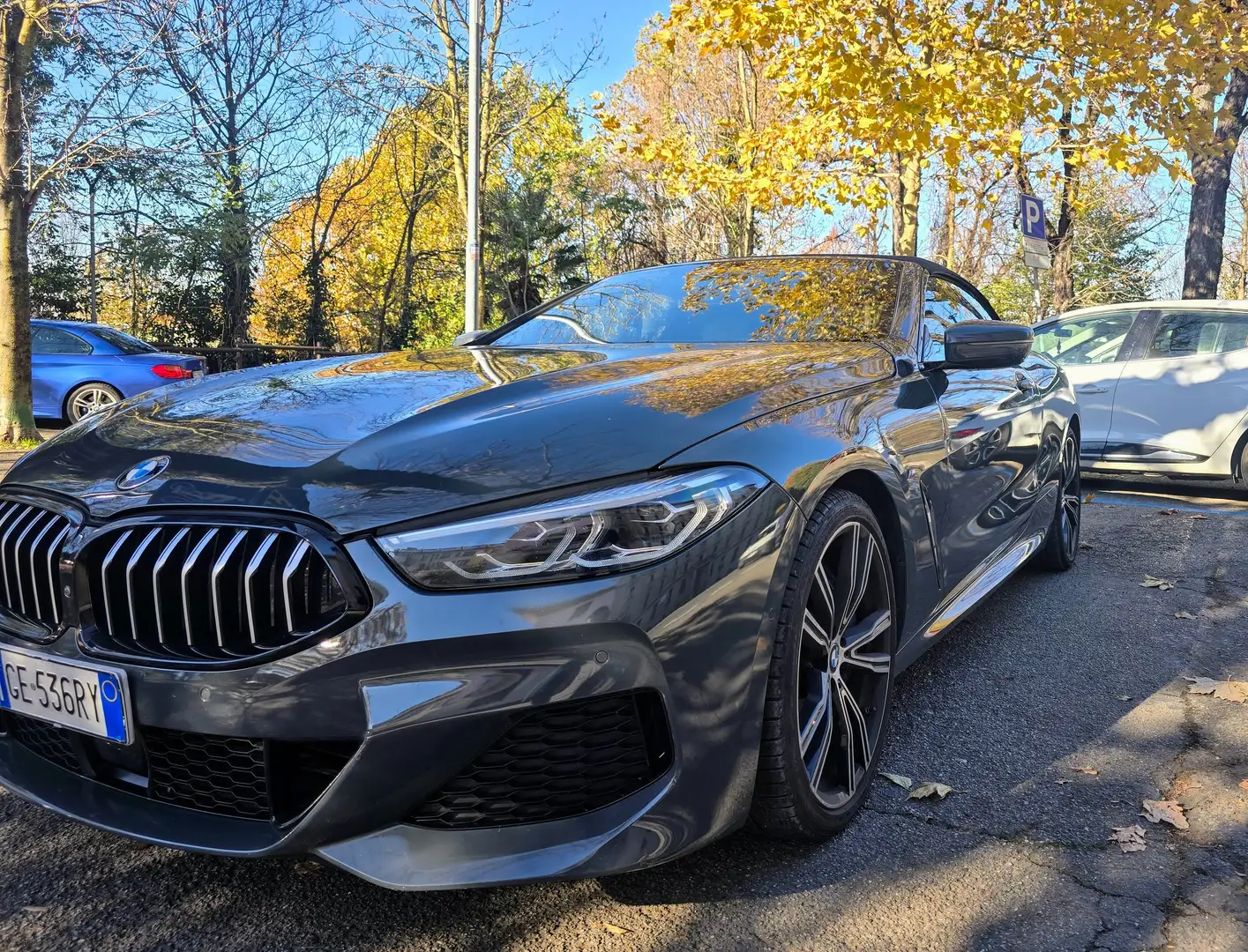BMW 840 840d Cabrio xdrive Individual  Msport auto Grigio - 2