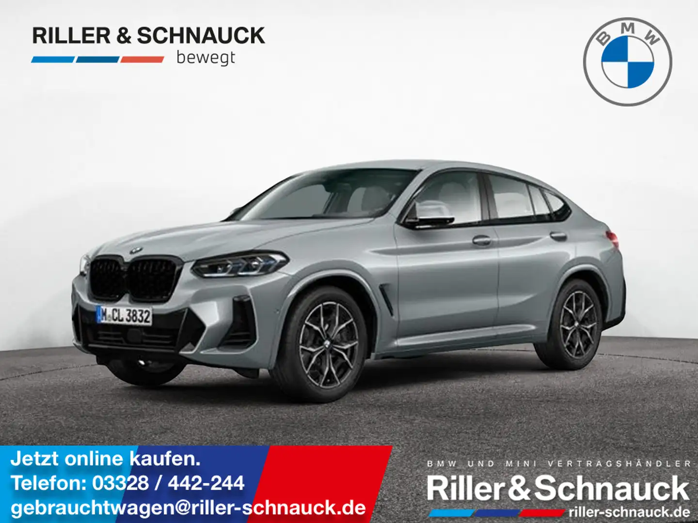 BMW X4 xDrive20d M Sport AHK+LASER+HUD+360°KAM Grau - 1