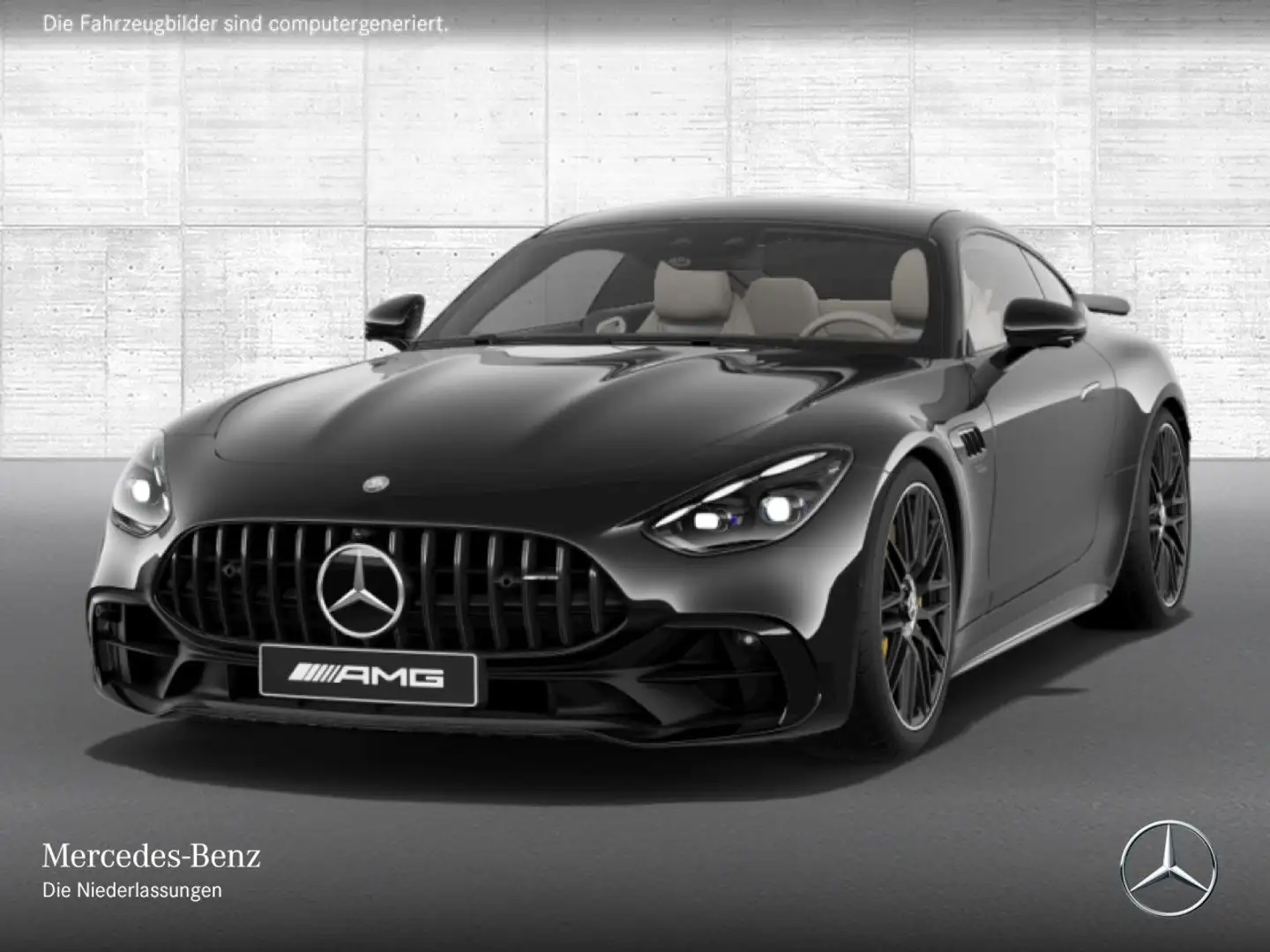Mercedes-Benz AMG GT 43  Cp. 360° Pano Burmester Distr+ HUD PTS Schwarz - 2
