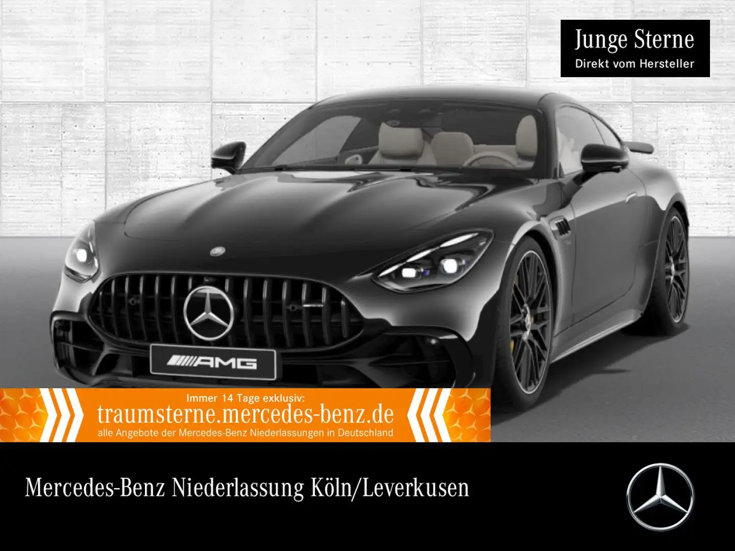 Mercedes-Benz AMG GT 43  Cp. 360° Pano Burmester Distr+ HUD PTS Schwarz - 1