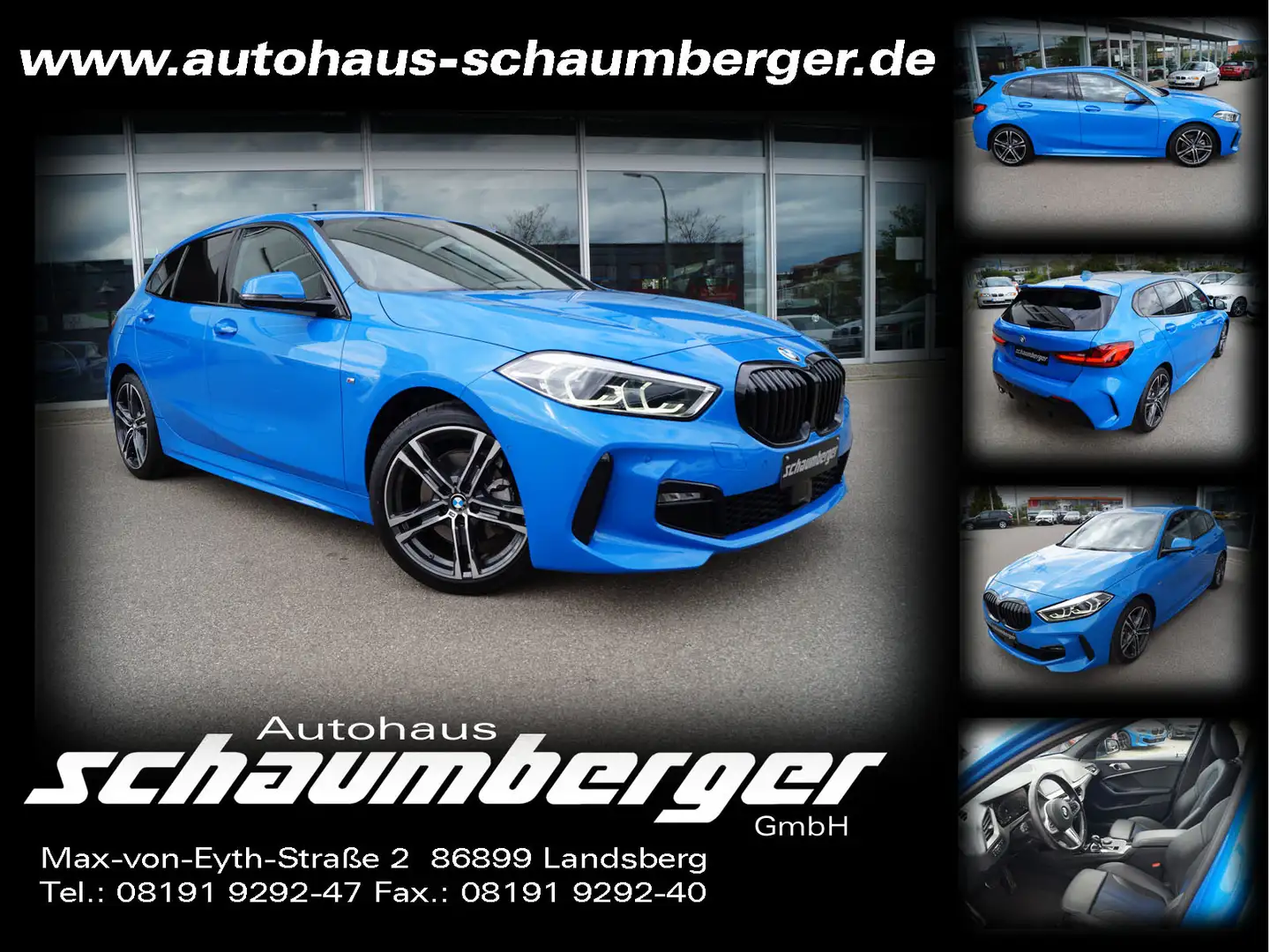 BMW 116 116d Aut. M Sport * Navi * LED * HUD * ACC * Blau - 1