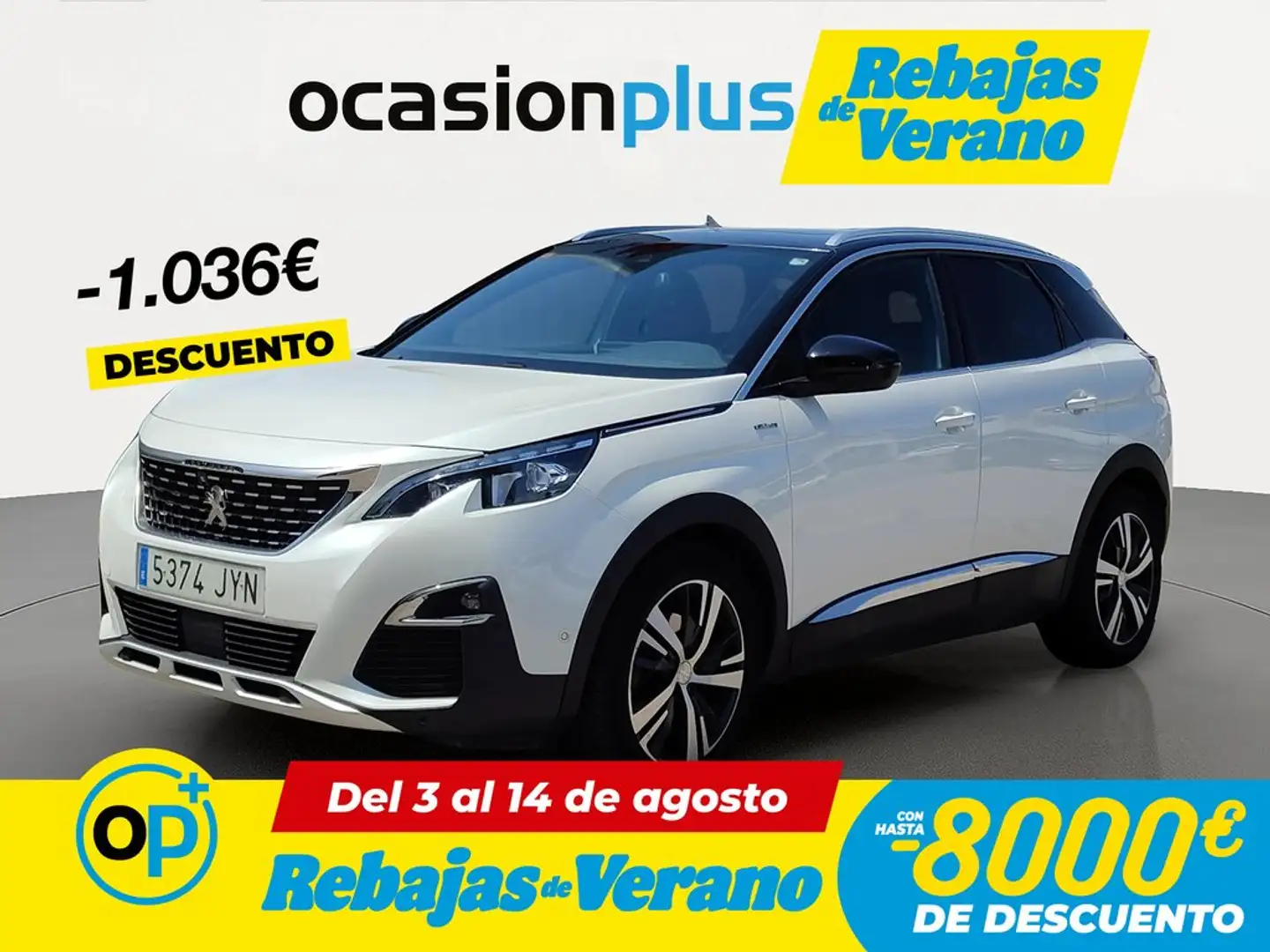 Peugeot 3008 1.6 THP GT Line EAT6 165 Blanco - 1