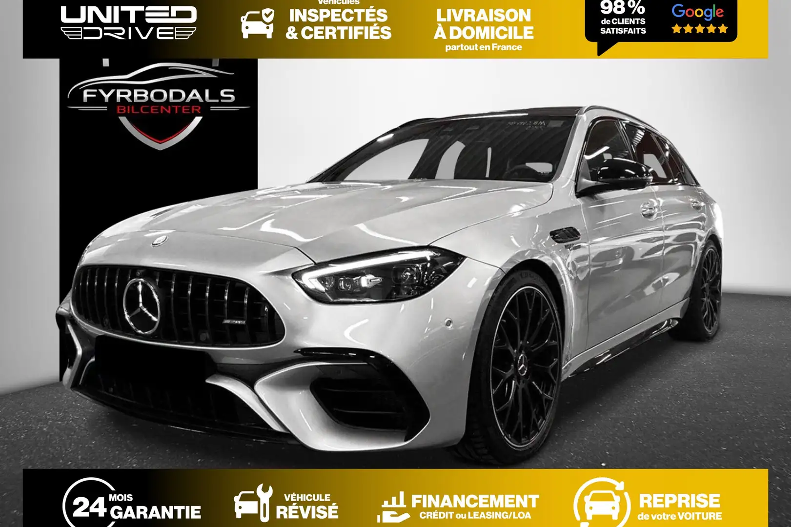 Mercedes-Benz C 63 AMG S E Performance Break 4Matic+ 680CV Срібний - 1