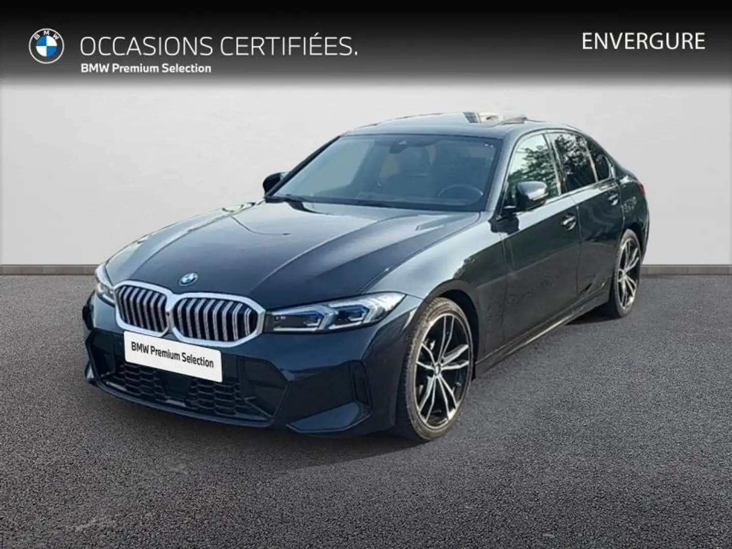 BMW 320 320dA xDrive 190ch M Sport Zwart - 1
