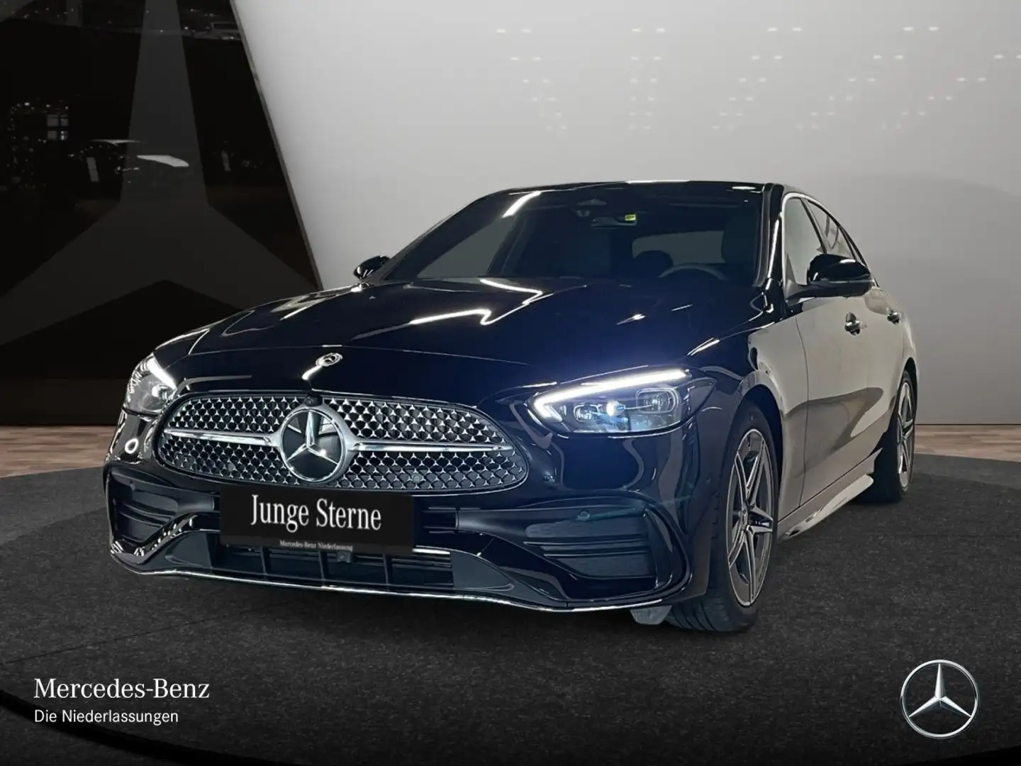 Mercedes-Benz C 200 AMG+360+TOTW+KEYLESS+9G Schwarz - 2