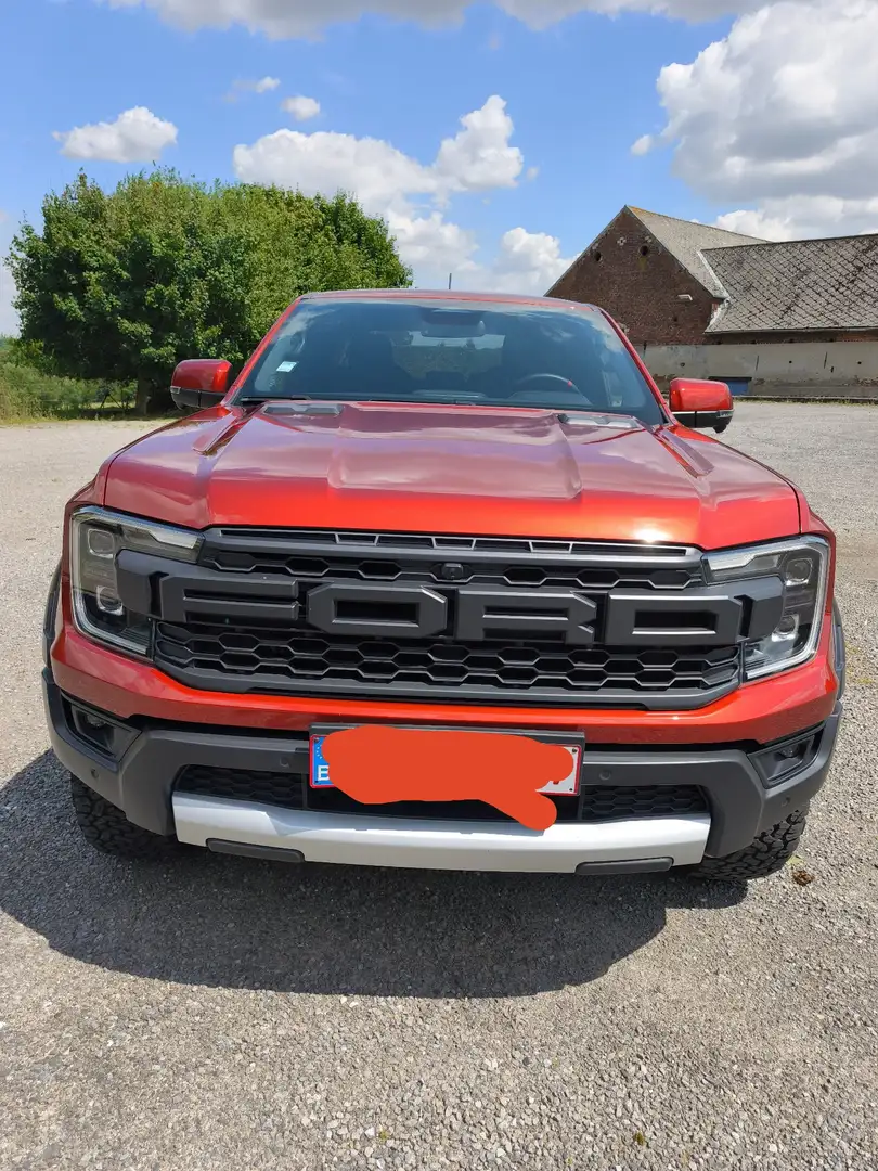 Ford Ranger Raptor GARANTIE03/2028 ESSENCE V6 292CH TVA DÉDUCTIBLE Naranja - 1