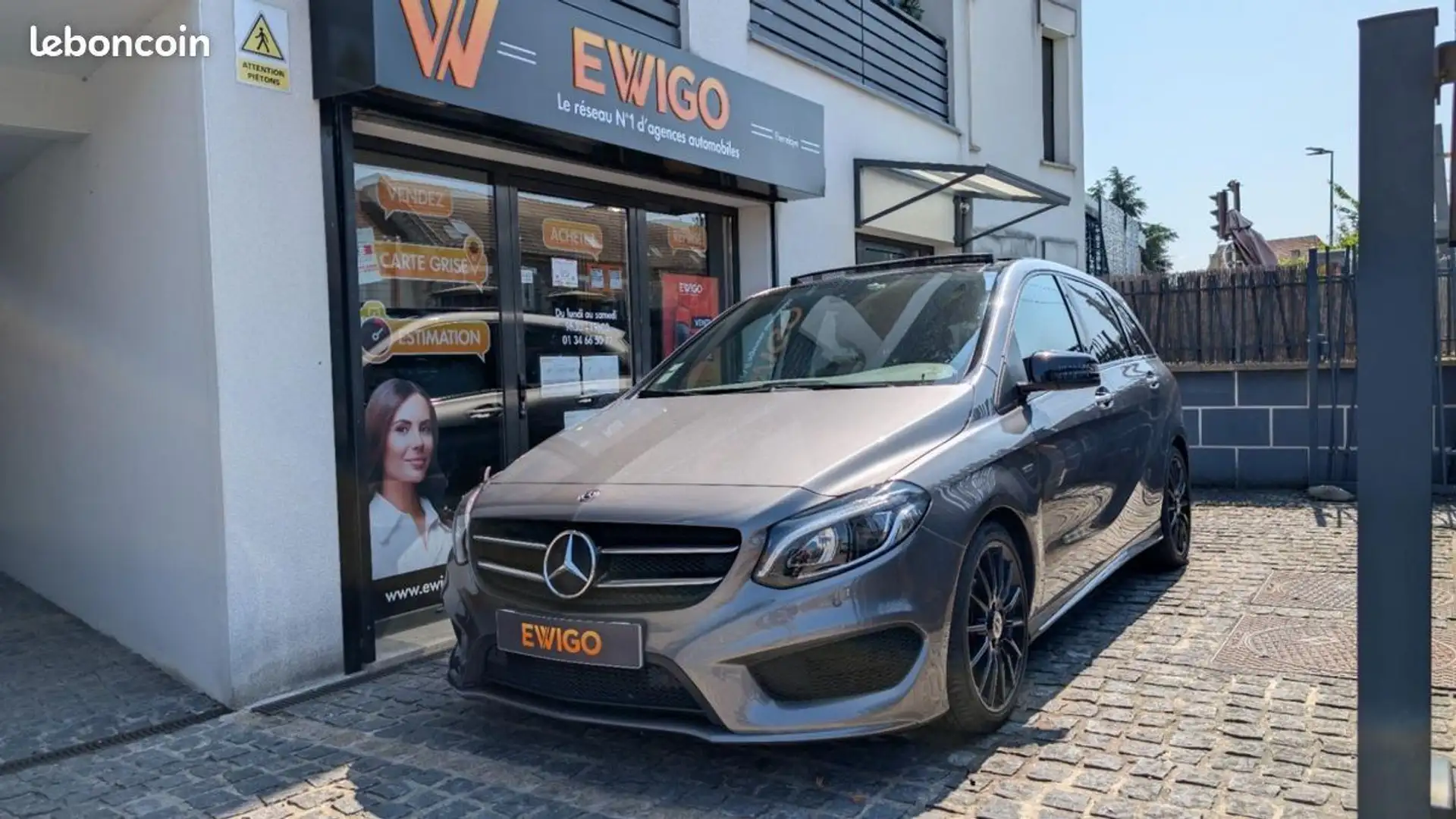 Mercedes-Benz B 200 Mercedes 200 D STARLIGHT EDITION Pack AMG TOIT OUV Gris - 1