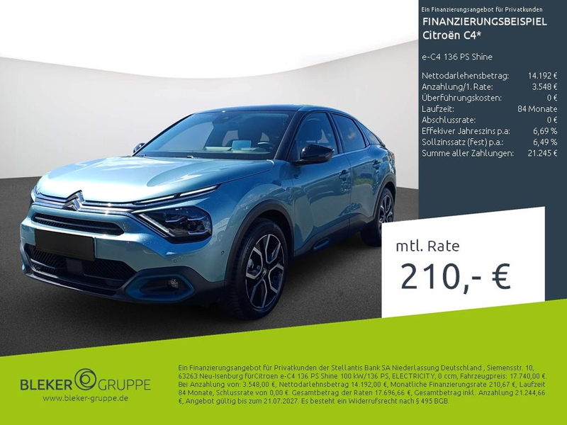 Citroen C4 e-C4 136 PS Shine