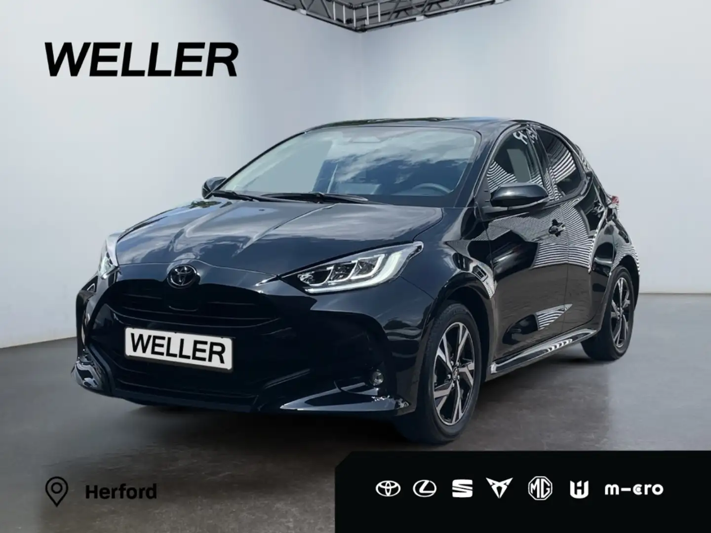 Toyota Yaris Hybrid 116 1.5 Teamplayer *LED*CarPlay*CAM* Schwarz - 1