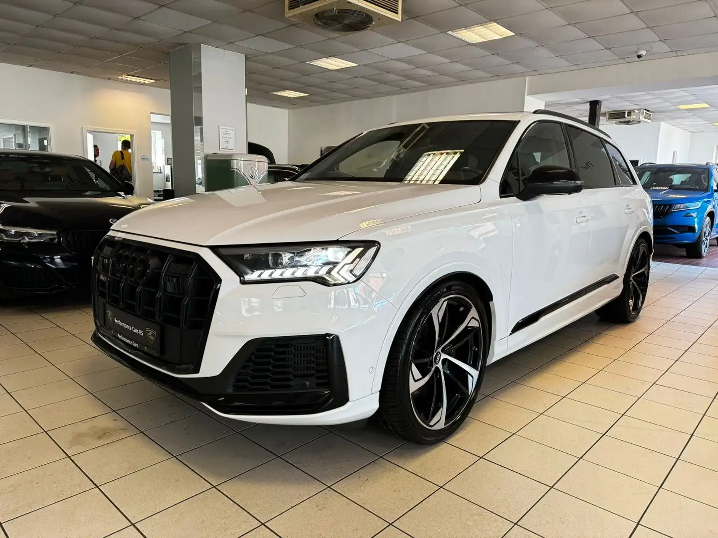 Audi SQ7 4.0 TDI Pano/AHK/Bose/Matrix/Luft/7Sitze Weiß - 1
