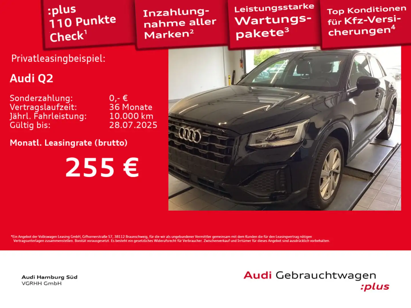 Audi Q2 35 TFSI advanced S tronic LEDER/NAVI/KAMERA Schwarz - 1