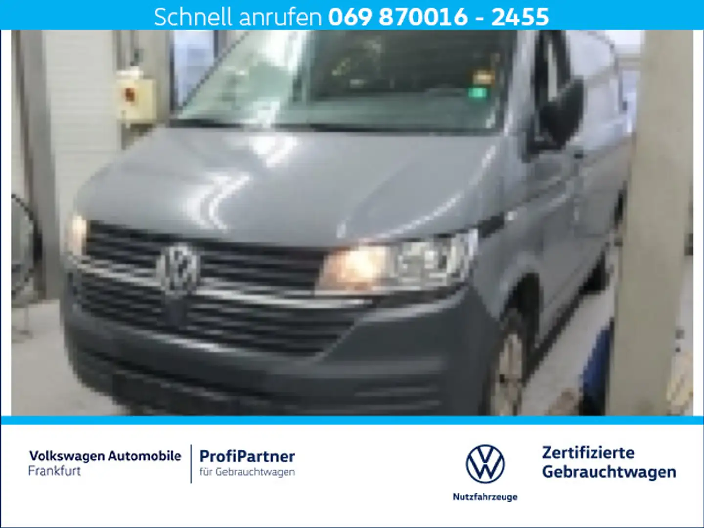Volkswagen T6.1 Transporter T6.1 Kasten 2.0 TDI EcoProfi Klima Grau - 1