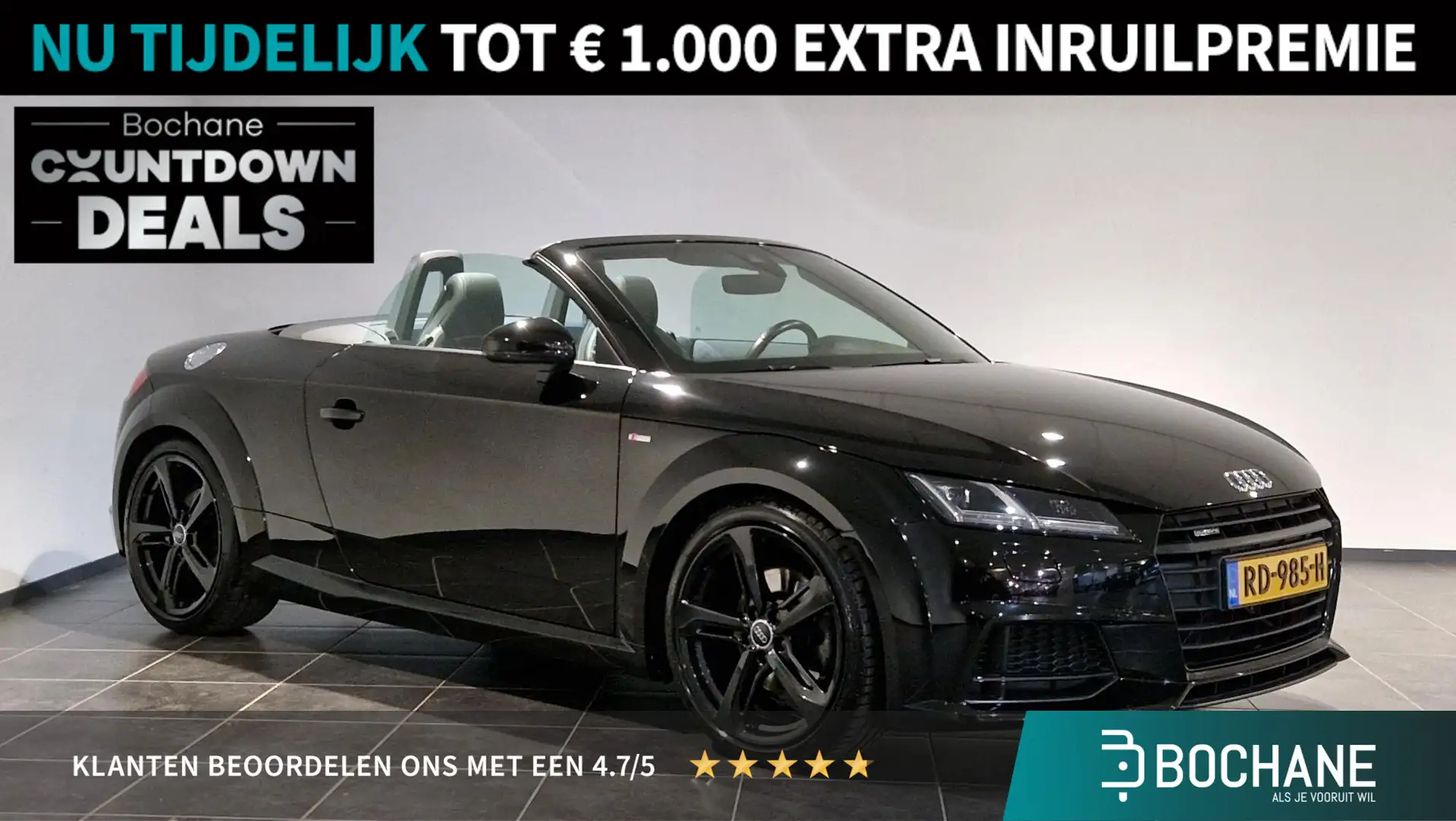 Audi TT Roadster 2.0 TFSI quattro Pro Line S | B&O Audio | Zwart - 1