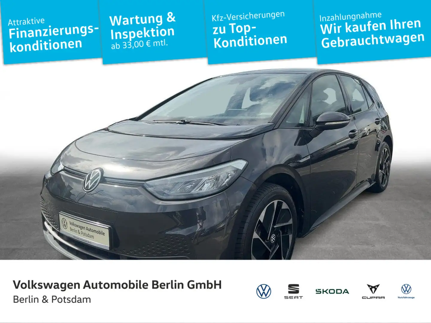 Volkswagen ID.3 Pro W-PUMPE NAVI LED Gris - 1