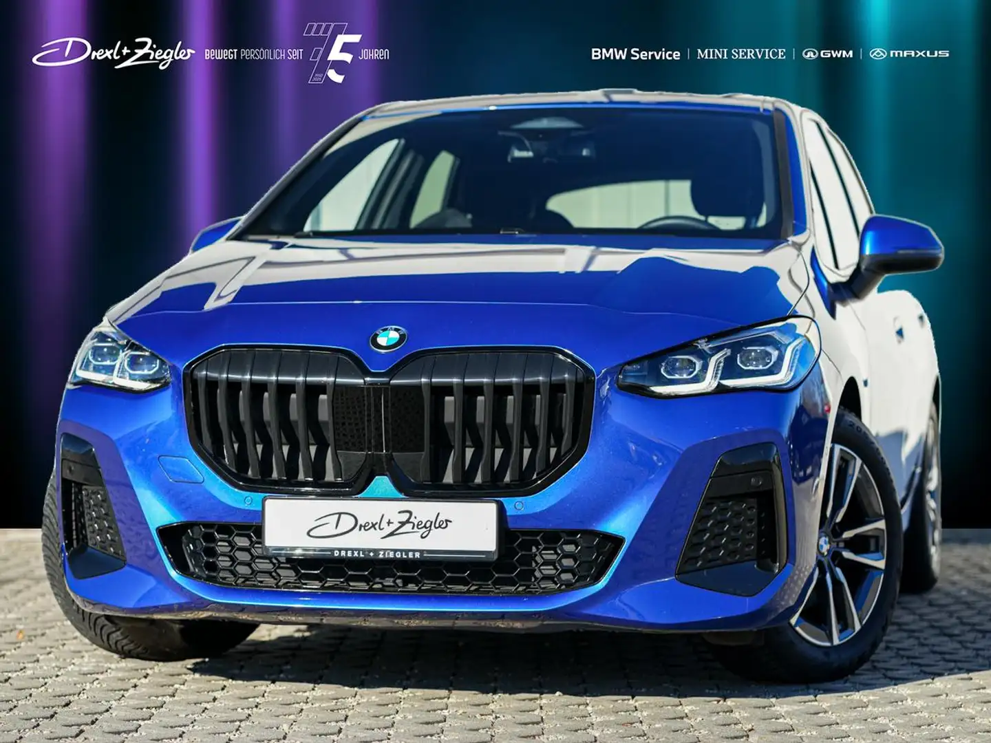 BMW 220 220i Active Tourer M-Sport AHK KoZg ACC adLED Blau - 1